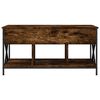 vidaXL Coffee Table Smoked Oak 39.4"x21.7"x19.7" Engineered Wood and Metal