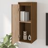 vidaXL Wall Cabinet Set of 2 Honey brown Solid pine wood Medium