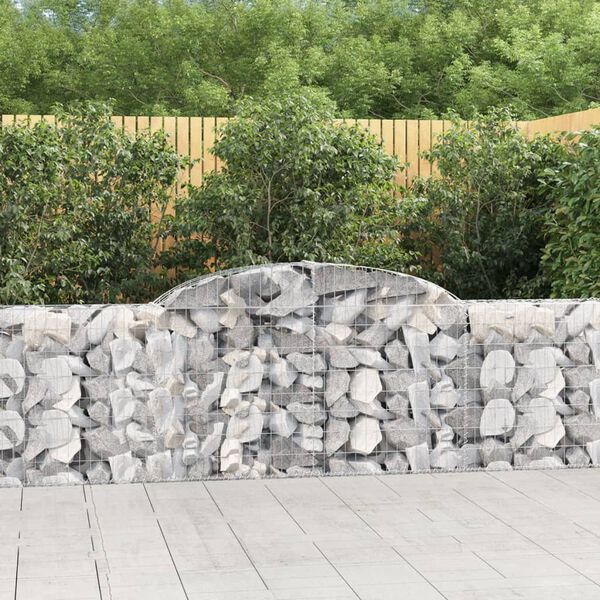 vidaXL Gabion Basket Set of 25 Silver Galvanized iron Large