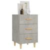 vidaXL Bedside Cabinet Concrete Gray Engineered Wood Medium