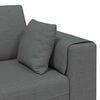 vidaXL Sofa with Cushion 3 pcs Dark Grey Fabric