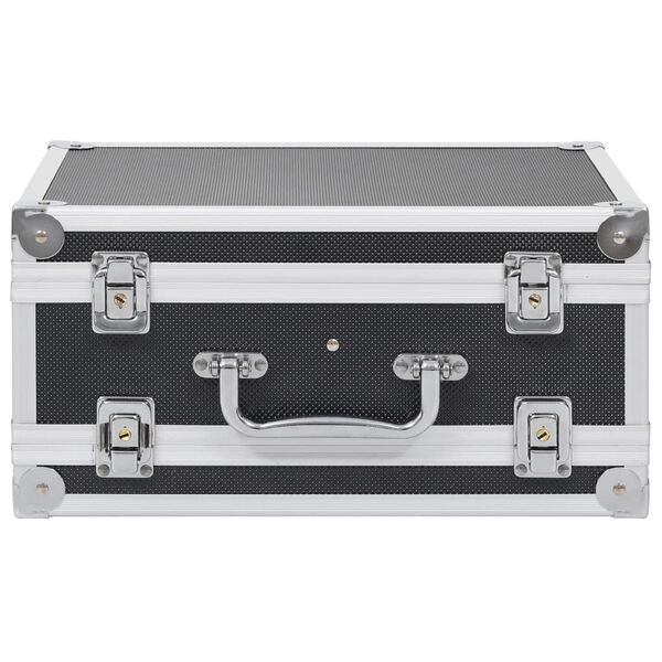 vidaXL Gun Case Aluminum ABS Black