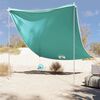 vidaXL Beach Canopy with Sand Anchors Green 84.3x92.9"