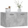 vidaXL Wall Cabinet Concrete Grey Engineered Wood 23.6x14.4x13.8 in