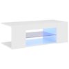 vidaXL TV Cabinet High gloss white Engineered wood 35.4 x 15.4 x 11.8 in