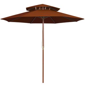 vidaXL Garden Parasol Terracotta