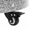 vidaXL Parasol Base Manual Grey 17.72 x 17.72 x 17.72 in