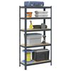 vidaXL 5-Layer Storage Shelf Anthracite Steel&Engineered Wood