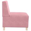 vidaXL Modular Sofa Unit Armless 2 pcs Pink 55 x 74 x 82 cm Velvet
