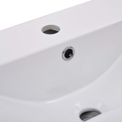 vidaXL Built-in Basin 24"x15.6"x7.3" Ceramic White
