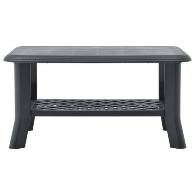 vidaXL Coffee Table Anthracite 35.4"x23.6"x18.1" Plastic