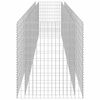 vidaXL Gabion Raised Bed Silver Galvanized steel