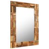 vidaXL Mirror Varies Solid reclaimed wood, glass 23.6 x 35.4 in
