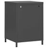 vidaXL Nightstand Anthracite 13.8x13.8x20.1" Steel