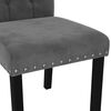 vidaXL Dining Chairs 2 pcs Dark Gray Velvet
