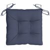 vidaXL Chair Cushion Set of 6 Navy Blue Oxford fabric (100% polyester)