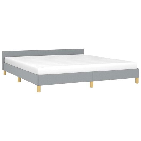 vidaXL Bed Frame With Headboard Scandinavian Bed Frame Rectangular