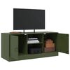 vidaXL TV Cabinet Olive Green Cold-rolled steel Medium TV Cabinet