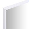vidaXL Mirror White Glass 31.5x23.6 in Minimalistic Mirror