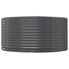 vidaXL Garden Raised Bed Anthracite Powder-coated steel 55.1 in diameter