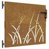 vidaXL Garden Gate 33.5"x39.4" Corten Steel Grass Design