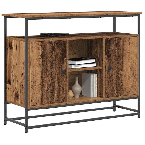 vidaXL Sideboard Old Wood 39.37 x 13.78 x 31.50 in Engineered Wood