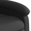 vidaXL Massage Recliner Chair Black Real leather, metal frame, plywood