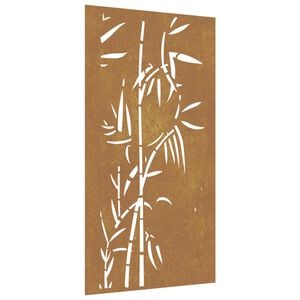vidaXL Garden Wall Art Rusty Corten Steel 41.3x21.7 in Decorative Inlays