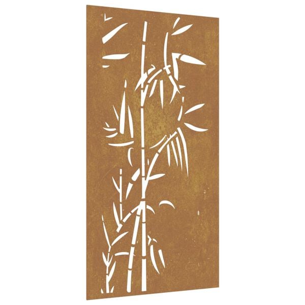 vidaXL Garden Wall Art Rusty Corten Steel 41.3x21.7 in Decorative Inlays