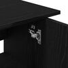 vidaXL Aquarium Stand Black Oak 39.8x16.1x22.8" Engineered Wood