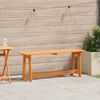 vidaXL Outdoor Bench Brown 119 x 35 x 47cm Solid pine wood