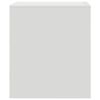 vidaXL Bedside Cabinet White Cold-rolled steel Compact Modern