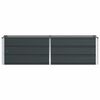 vidaXL Planter Anthracite 62.99 x 15.75 x 17.72 in Steel