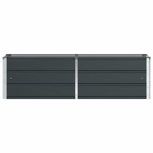vidaXL Planter Anthracite 62.99 x 15.75 x 17.72 in Steel