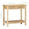 vidaXL Console Table Natural wood Solid Mango Wood 31.5 x 13.8 x 29.1 in