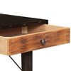 vidaXL Console Table Black and brown Solid reclaimed wood, MDF