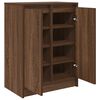 vidaXL Shoe Cabinet Brown Oak Engineered Wood Medium Shoe Cabinet