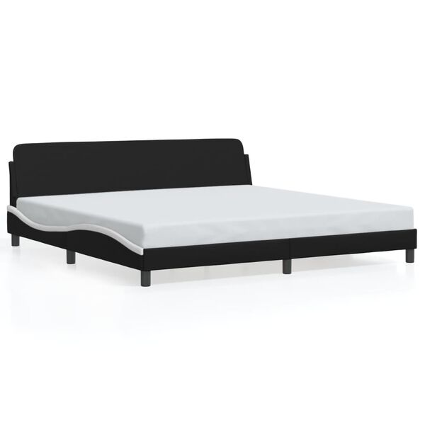 vidaXL Bed Frame Black and White