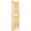 vidaXL Sliding Door with Hardware Set 27.6"x82.7" Solid Wood Pine