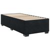 vidaXL Bed Frame Black Velvet, plywood, engineered wood Twin Bed Frame