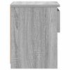 vidaXL Bedside Cabinet Grey Sonoma Engineered Wood Medium