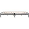 vidaXL Bed Frame Grey Sonoma Engineered wood, Metal, Plywood Full