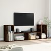 vidaXL TV Cabinet Smoked Oak Engineered Wood Medium TV Cabinet