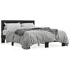 vidaXL Bed Frame Black Engineered Wood Double Durable Bed Frame