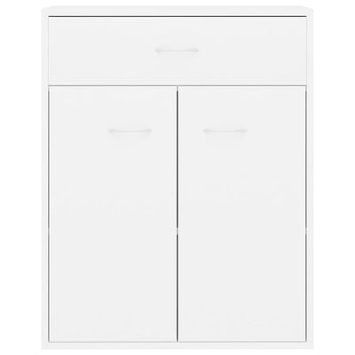 vidaXL Sideboard White 23.6"x11.8"x29.5" Engineered Wood