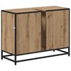 vidaXL Bathroom Cabinet with Door Artisan Oak 31.50 x 12.99 x 23.62 in
