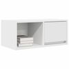 vidaXL TV Cabinet White Engineered Wood Medium TV Cabinet Rectangular