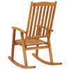 vidaXL Rocking Chair Brown Solid Acacia Wood Large Durable