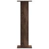 vidaXL Speaker Stands 2 pcs Brown Oak 11.8x11.8x37.4" Engineered Wood