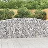vidaXL Gabion Basket Silver Galvanized Iron 157.5 x 11.8 x 39.4 in